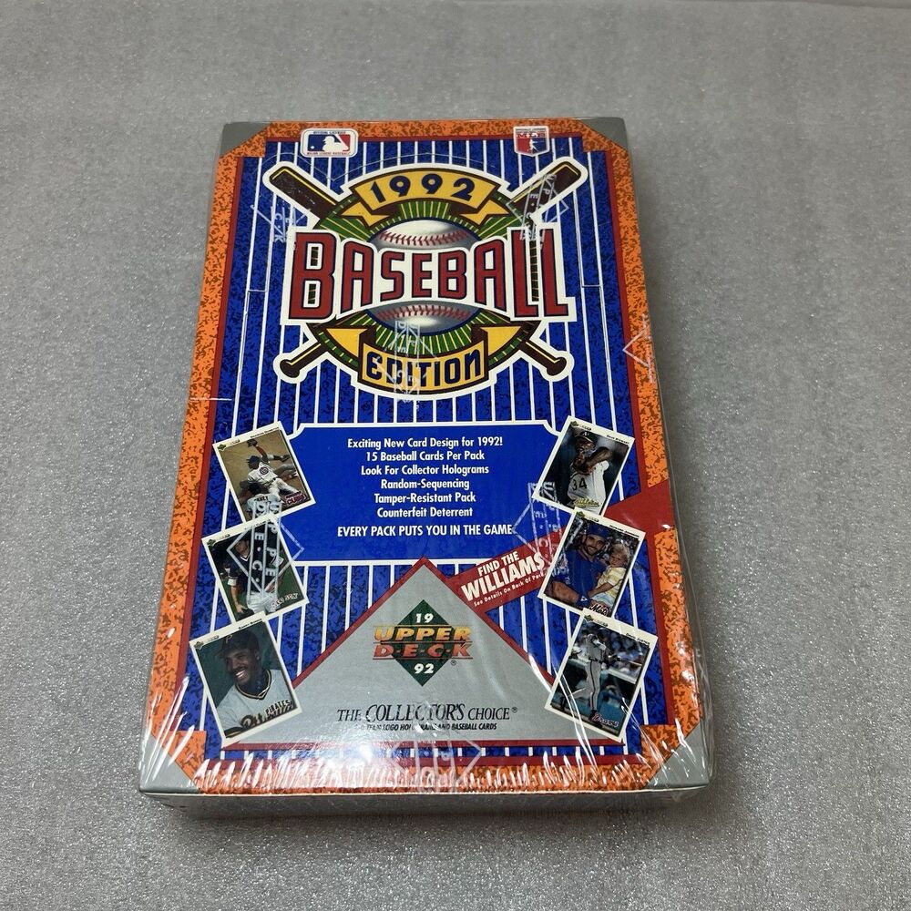 1992 UD Baseball Box Factory Sealed Find Heroes Of Baseball Card-Find T.Williams